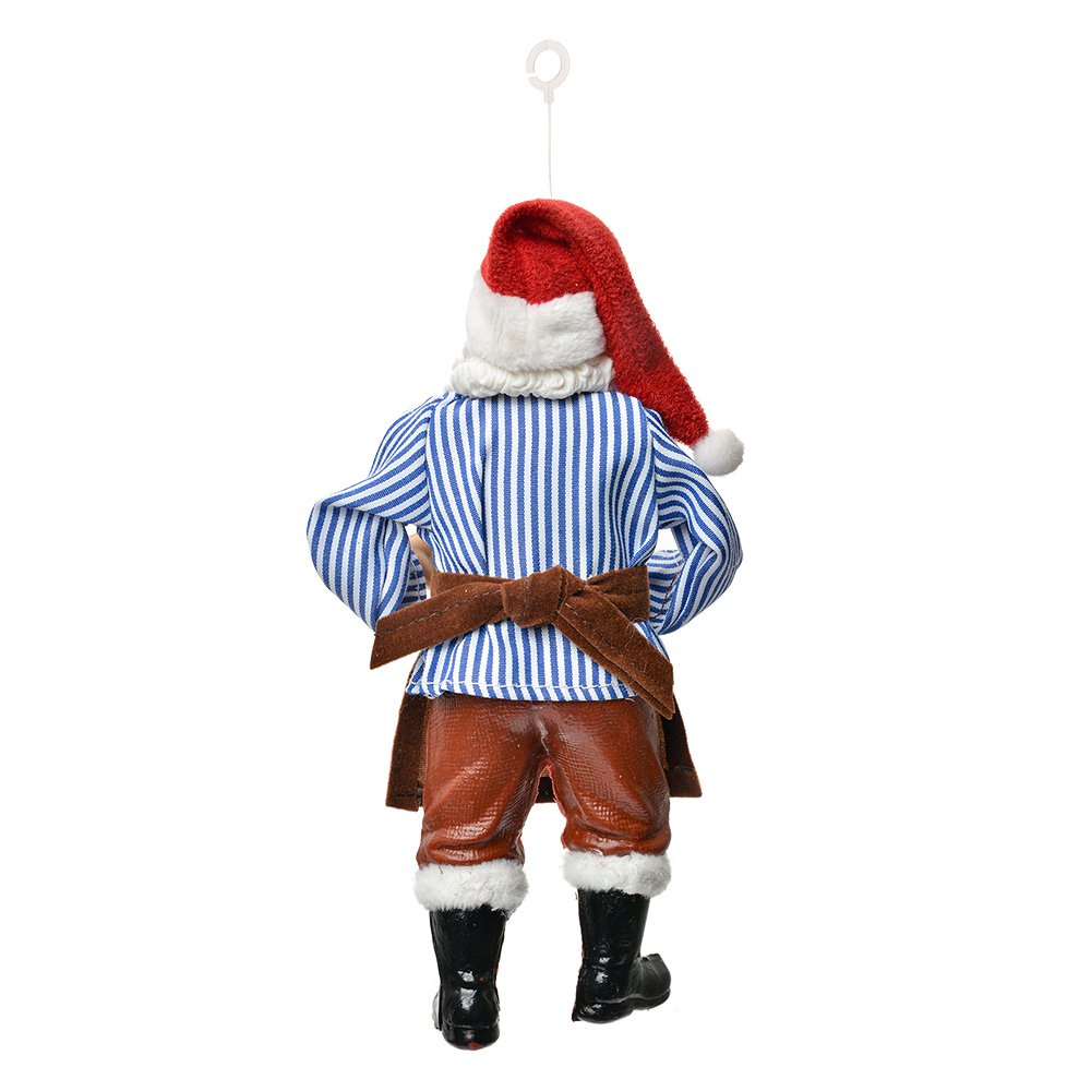 Kersthander Kerstman 17 CM Rood Textiel
