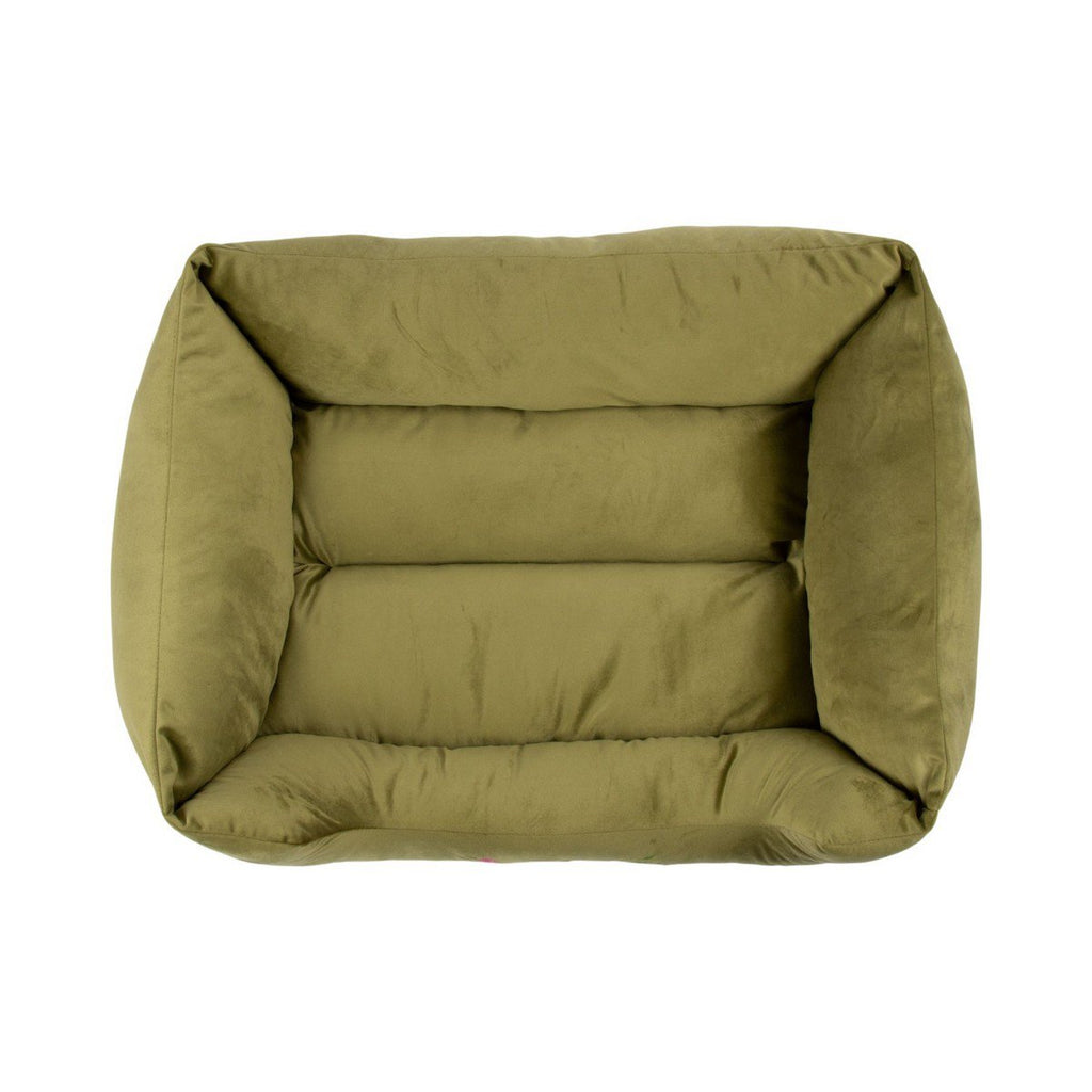 Dierenmand L borduurwerk olijf groen 80x60x22cm