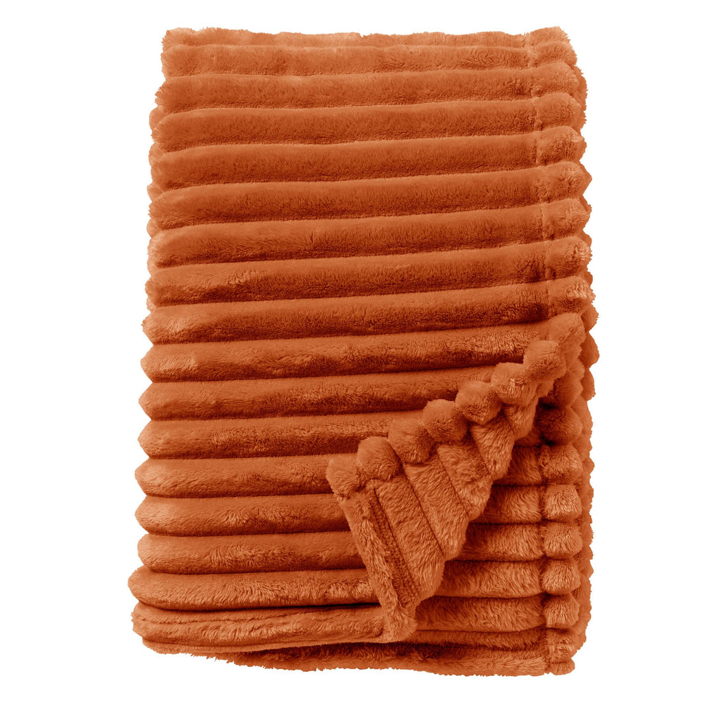 Dutch Decor Ricky - Plaid 150x200 cm - Potters Clay - Oranje