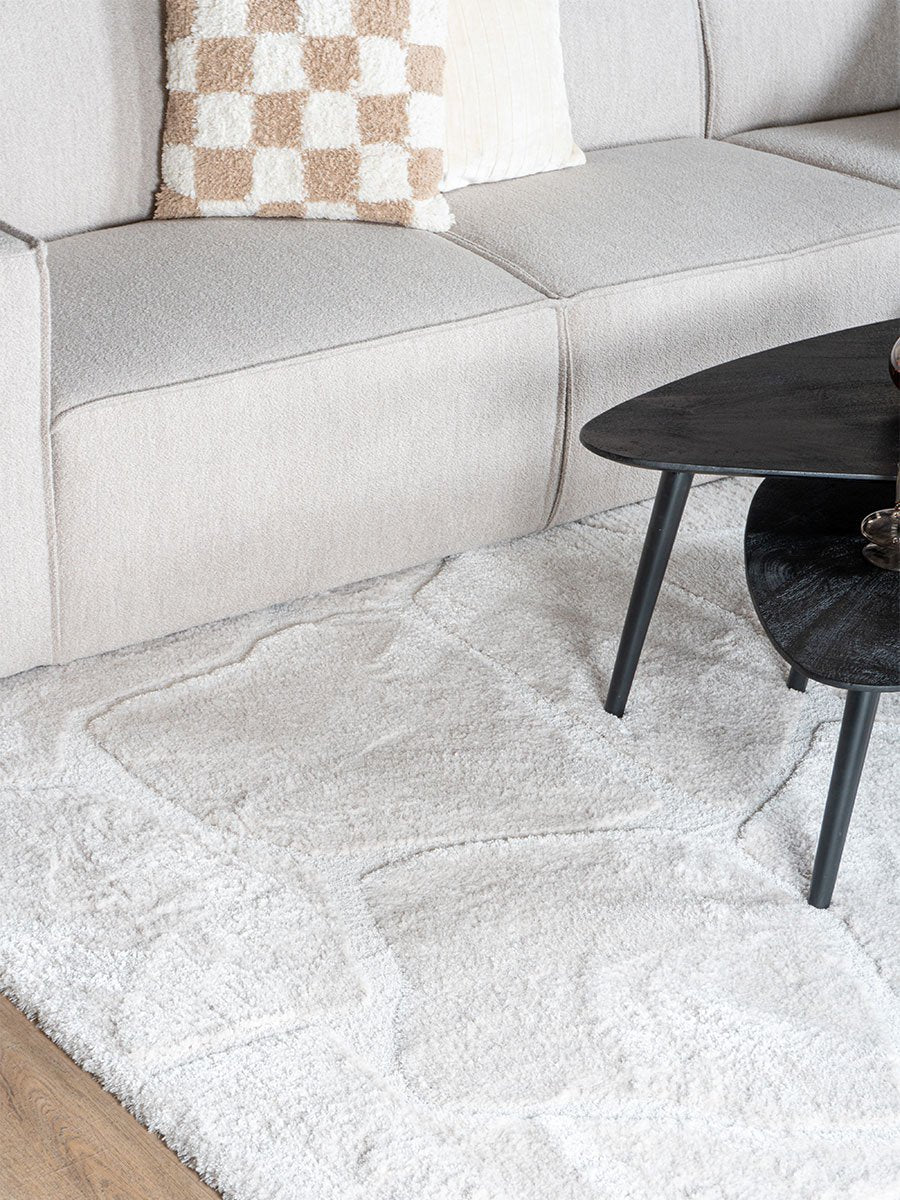 Vloerkleed Macy Creme 160 x 230 cm