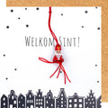 Wenskaart Sinterklaas welkom Sint
