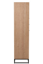J-Line kast Hoog Zigzag kast - hout/metaal - naturel/zwart