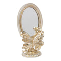 Spiegel Ovaal vlinder hars zilver 14,6x10x25,3cm