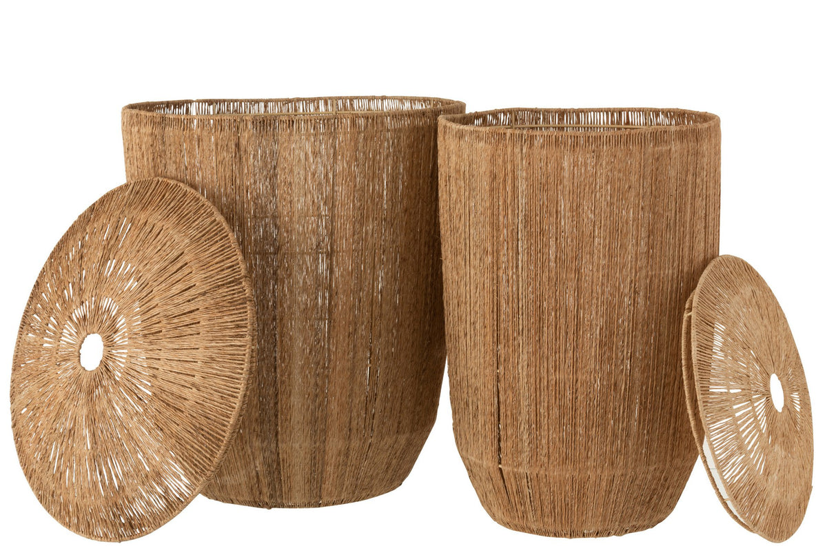J-Line Set 2 Mans Dantya Lang Jute Naturel