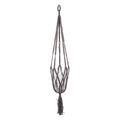 Macramé pothouder hangend taupe