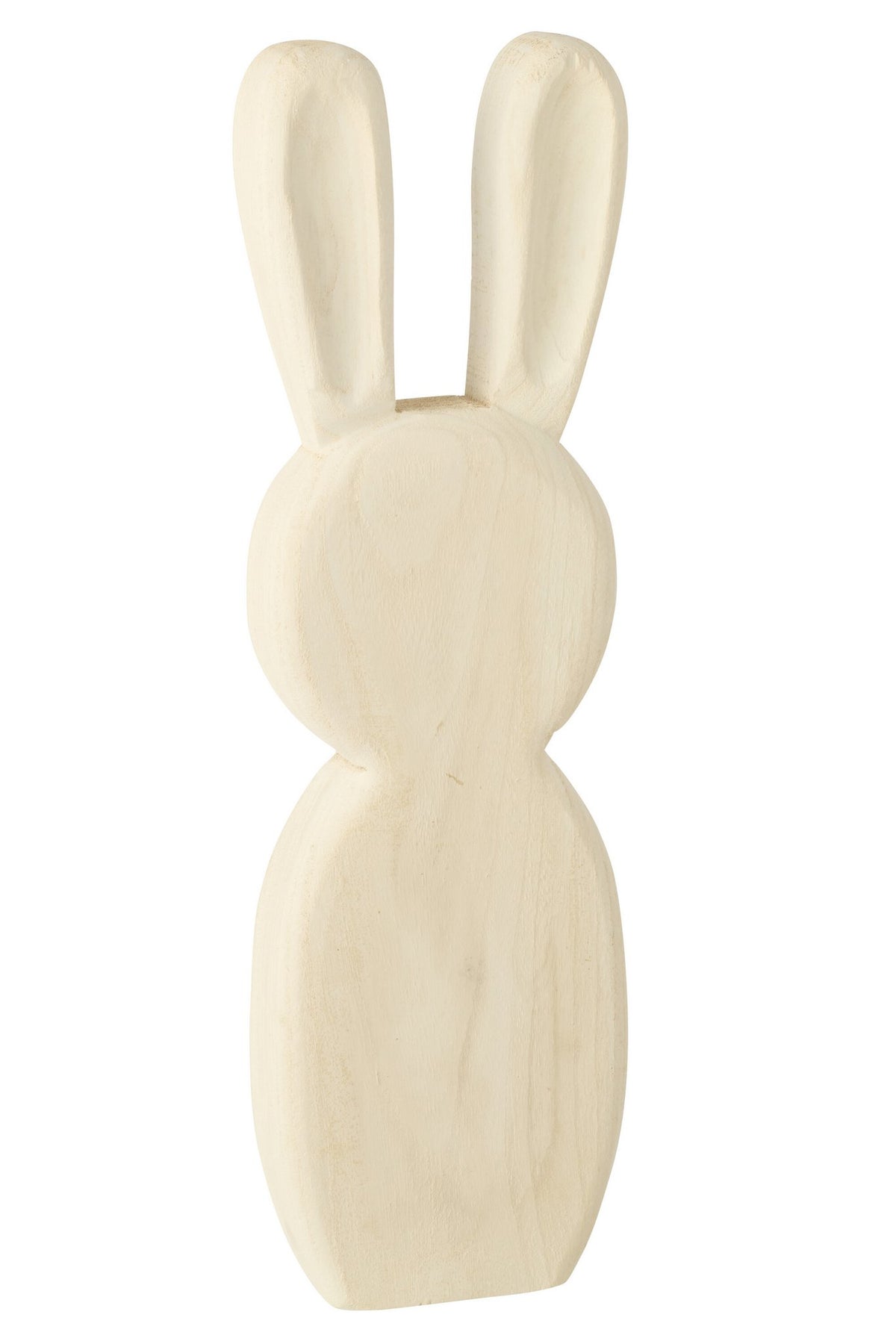 J-Line decoratie Konijn Staand - hout - wit - L