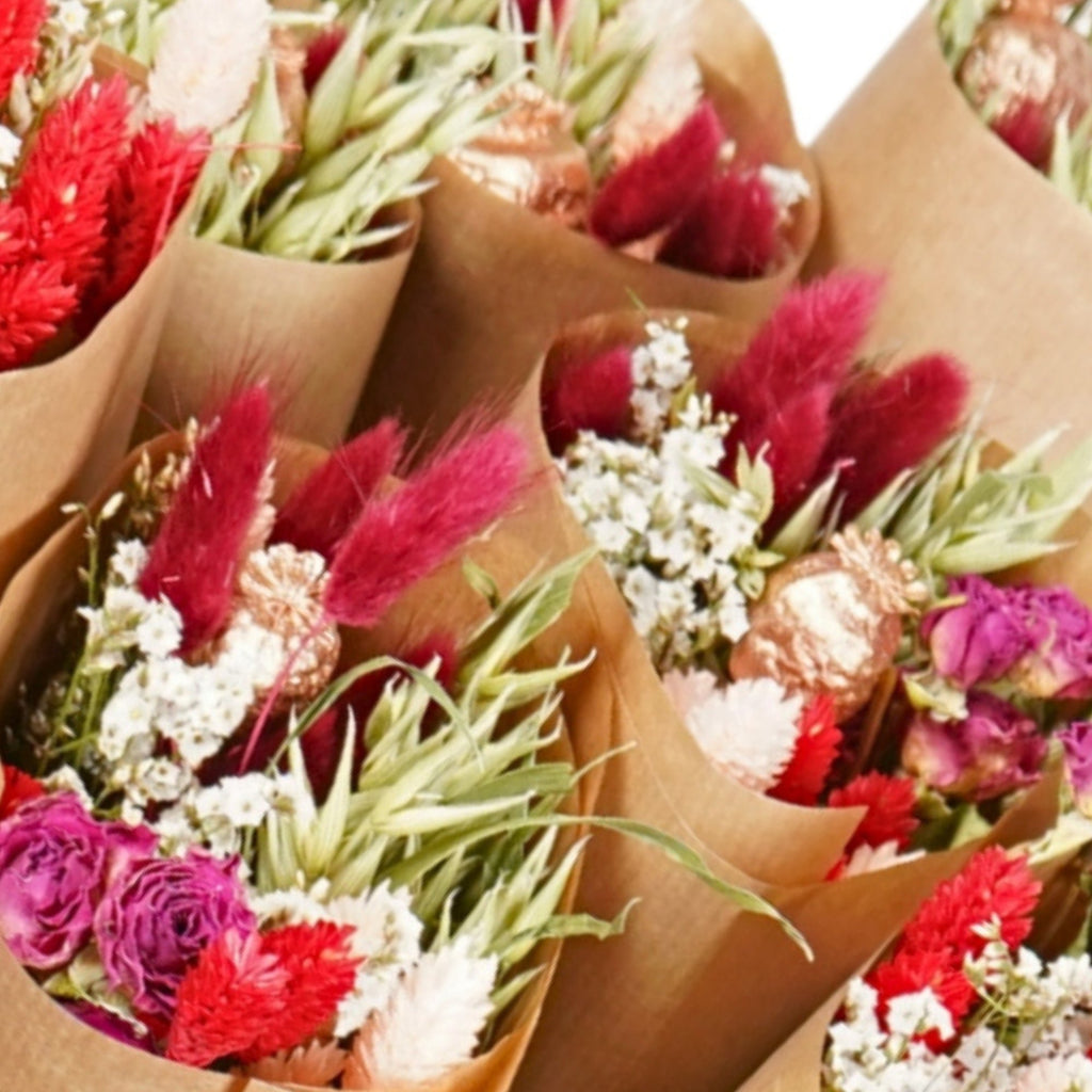 Gedroogde bloemen - Markt Meer - Red Allure
