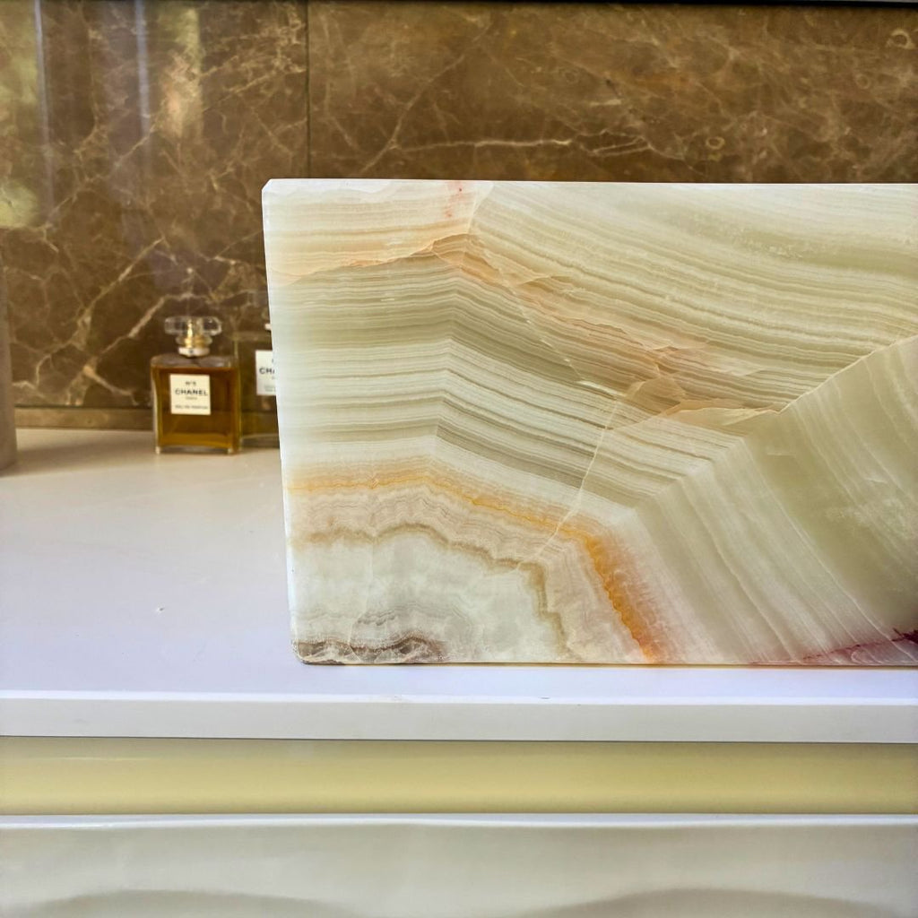 Badkamer wastafel in onyx