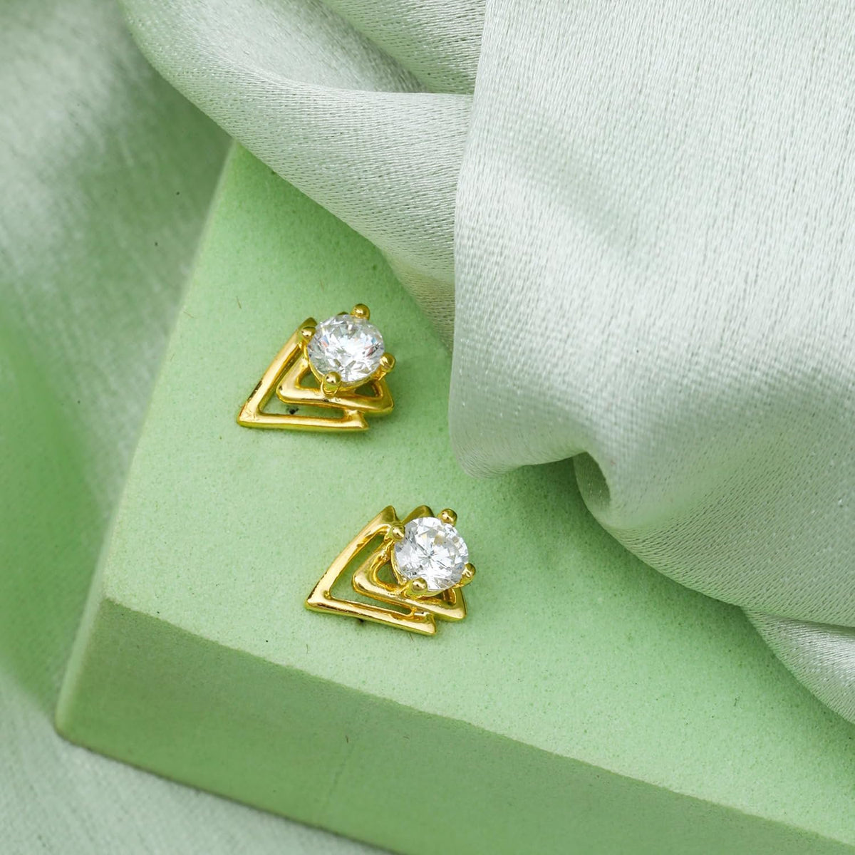 Eigentijdse sterling zilveren oorbellen – mode-sieraden – 18K goud vermeil micron verguld – hypoallergeen