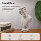 Klassieke witte Griekse godin buste sculptuur – luxe marmeren look standbeeld voor huisdecoratie, tafeldecoratie en kantoorstyling