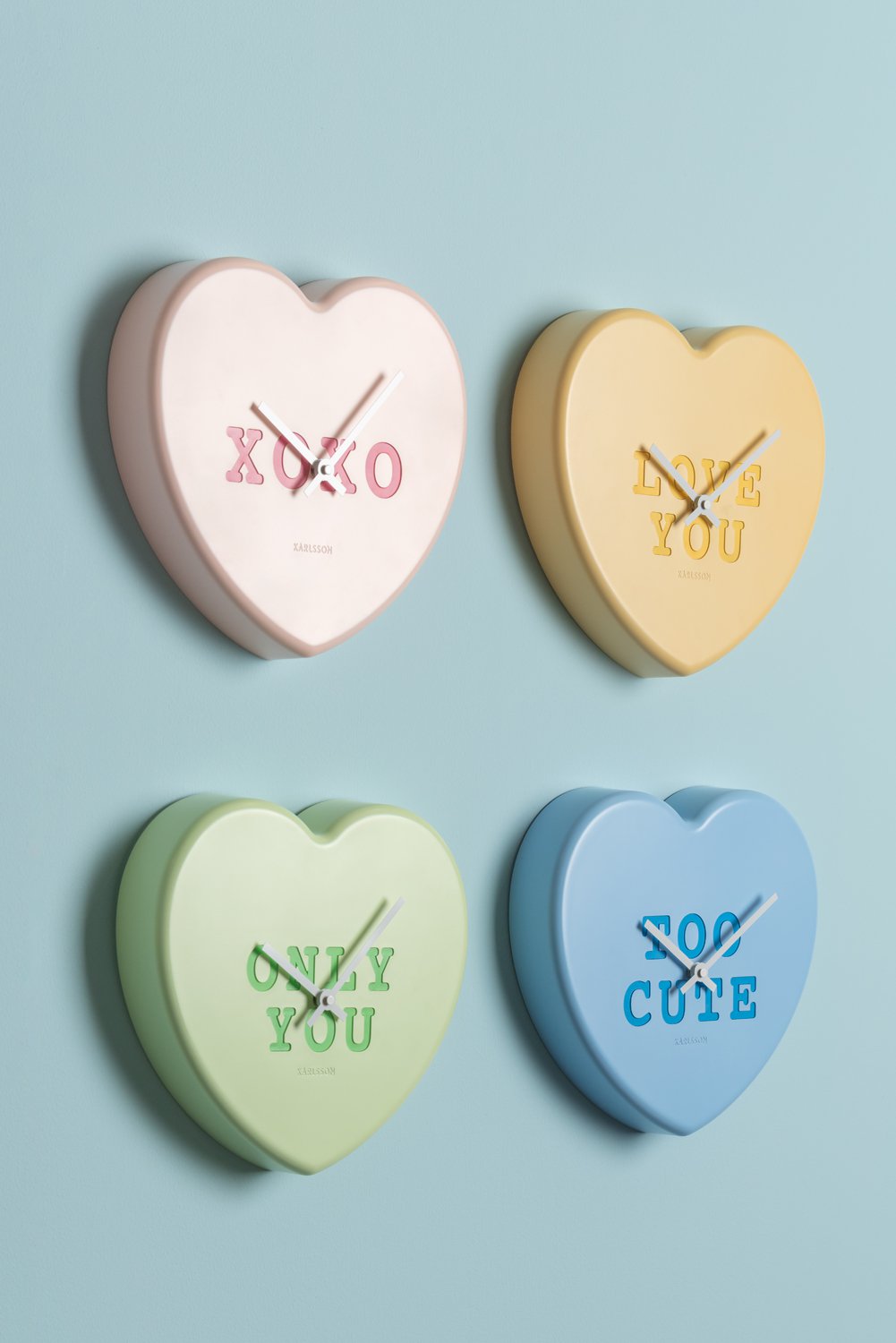 Wandklok Hart Snoep