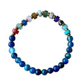 Dames armband Bandagaat 6 mm met spacers