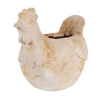 Bloempot Kip 31x20x27 cm Beige Keramisch materiaal