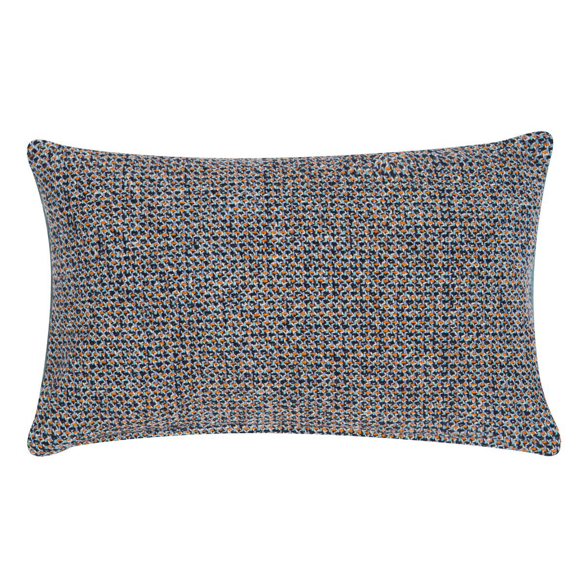 Multi Wool Lead kussen zwart multi 30x50cm