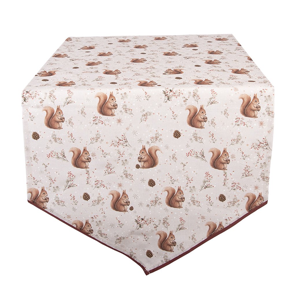 Tafelloper 50x160 cm Beige Katoen