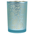 Theelichthouder paisley turquoise large 18cm*