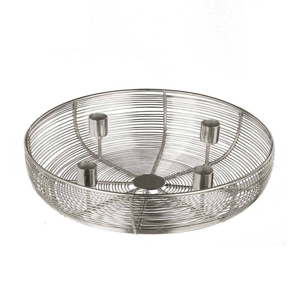 Kandelaar Hagony Zilver 31x7 cm