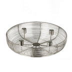 Kandelaar Hagony Zilver 31x7 cm