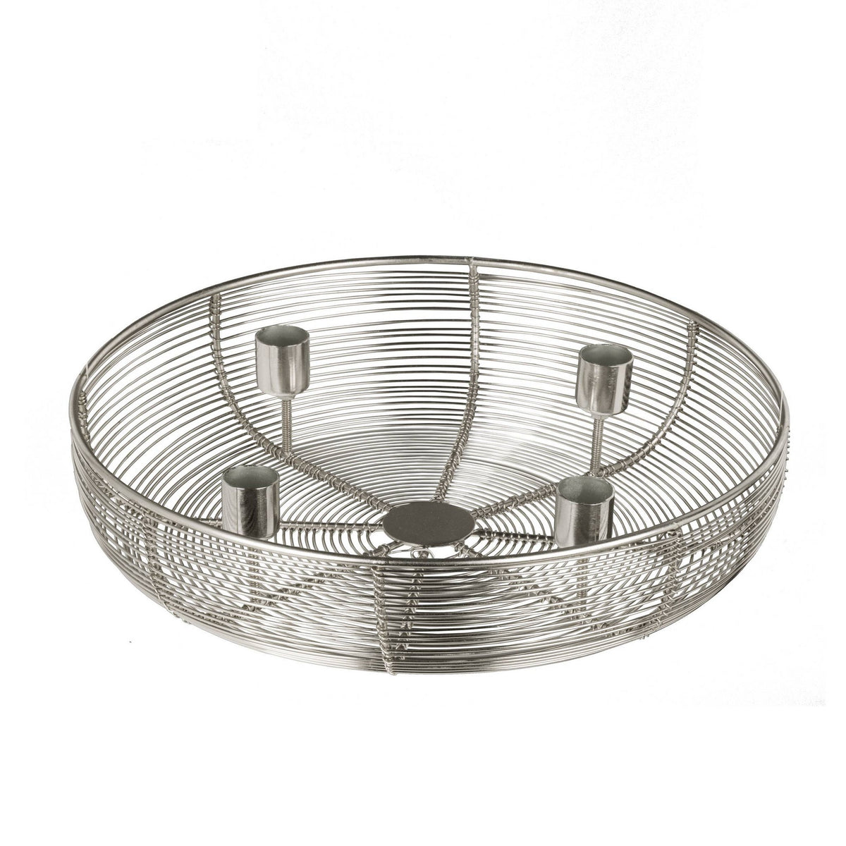 Kandelaar Hagony Zilver 31x7 cm