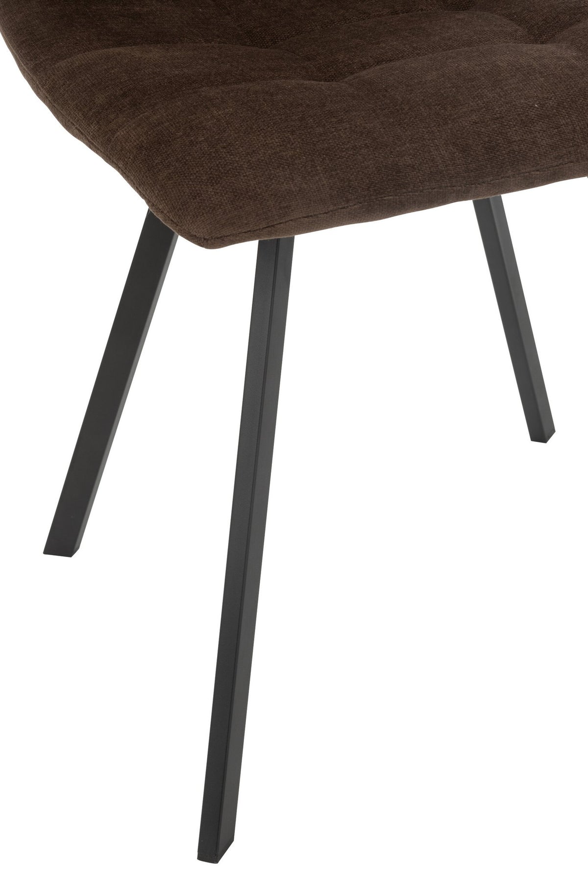 J-Line Eetstoel Clark Metaal/Polyester Bruin