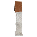 Waxinelichthouder Huis 30x13x54 cm Grijs Metaal