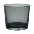 Conner Transparent Bloempot glas donkergrijs h12,5 d14,5