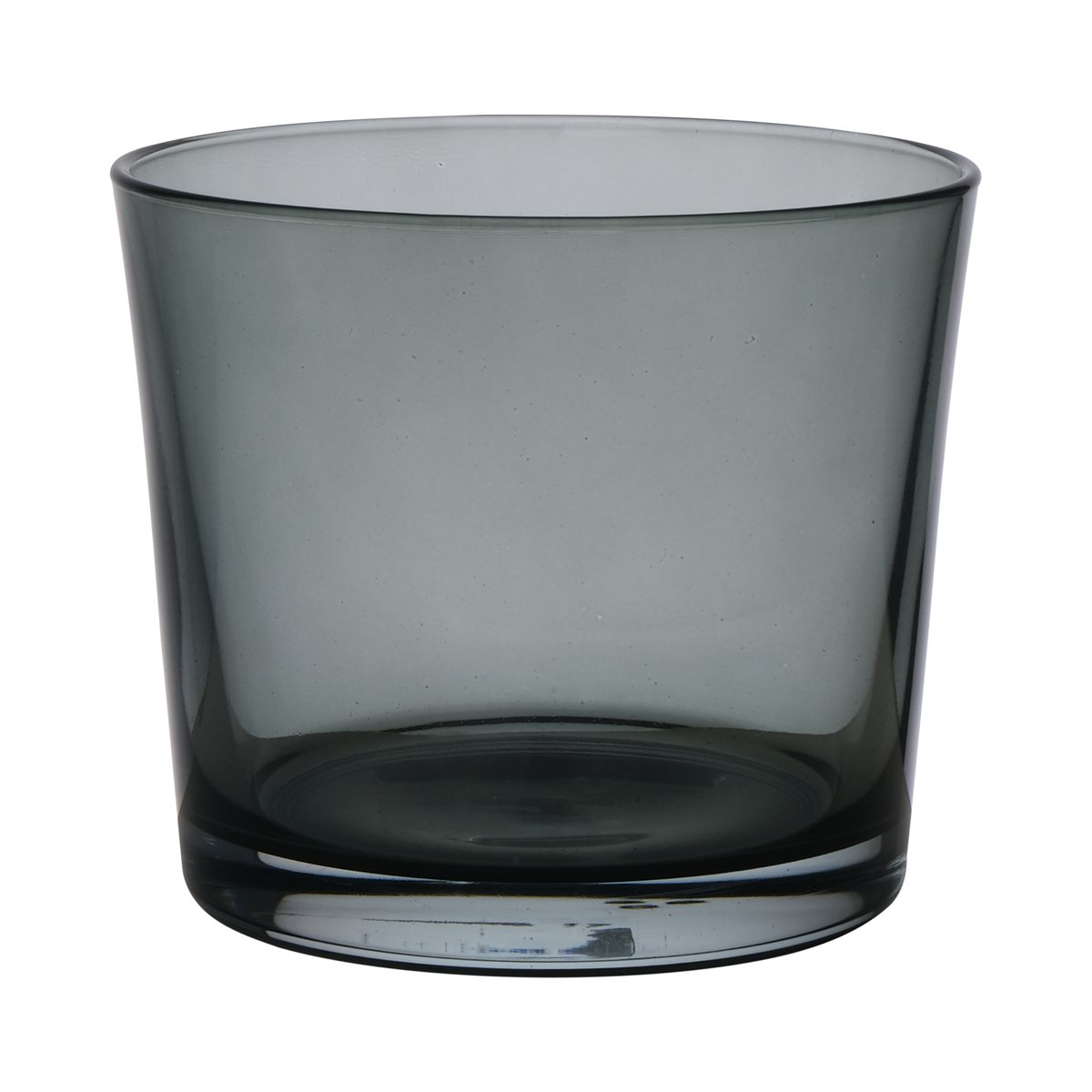 Conner Transparent Bloempot glas donkergrijs h12,5 d14,5