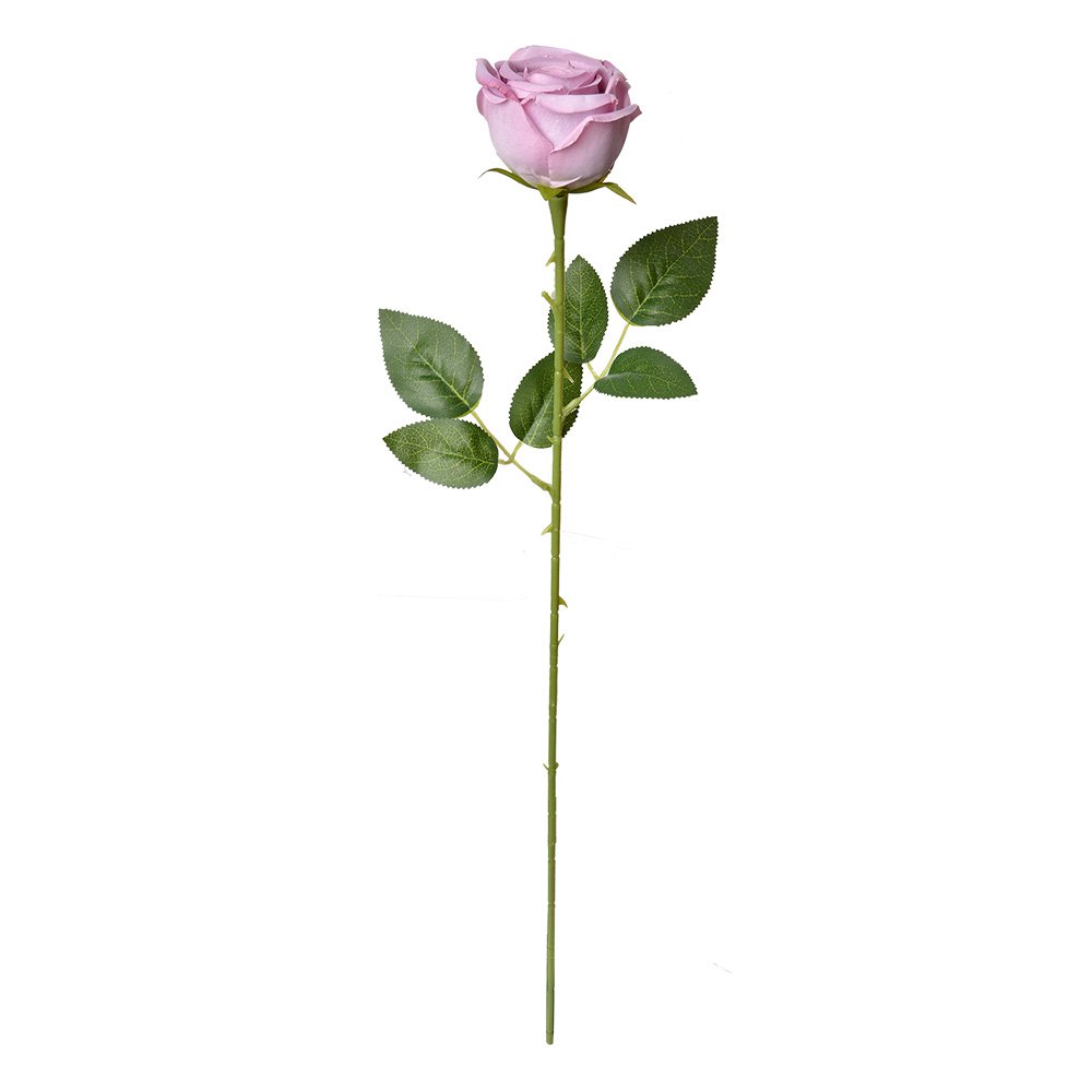 Kunstbloem Roos 61 cm Paars Kunststof
