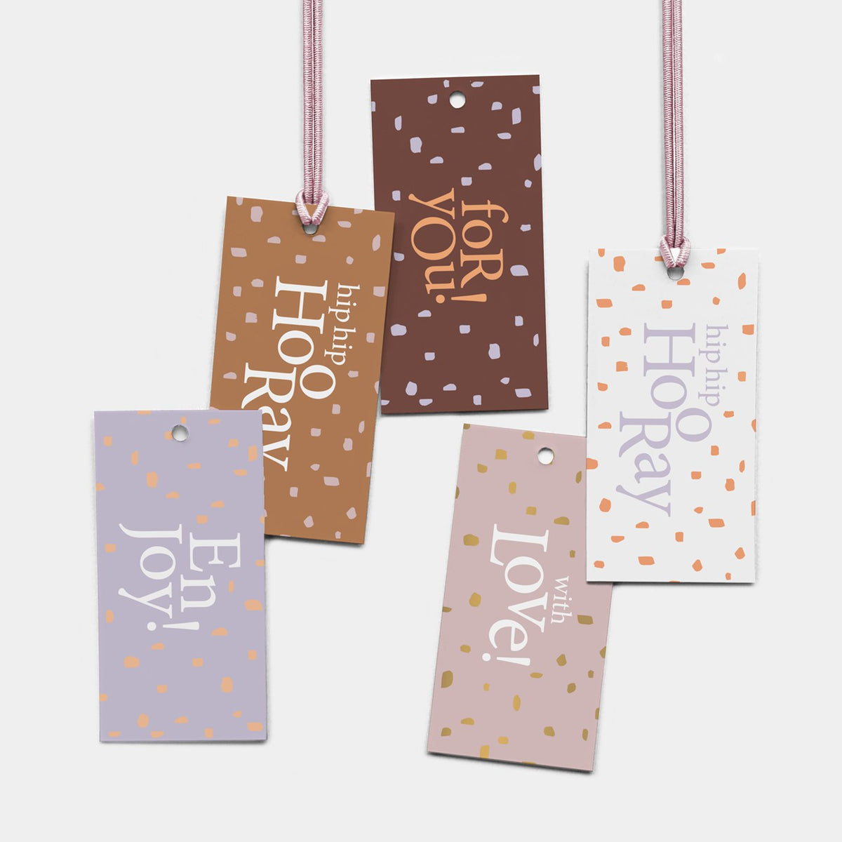Minimal Dots cadeaulabels - 100 stuks