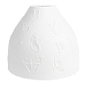 Hanglampenkap Ø 15x12 cm Wit Porselein Vlinders