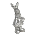 Beeld Konijn 13 cm Zilverkleurig Kunststof
