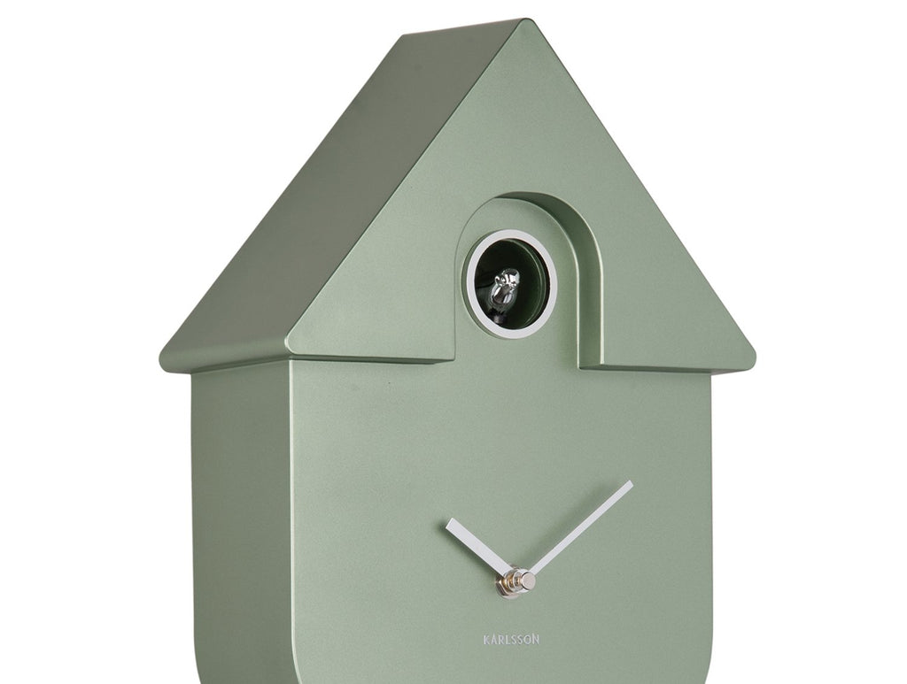 Wandklok Modern Koekoek Metallic
