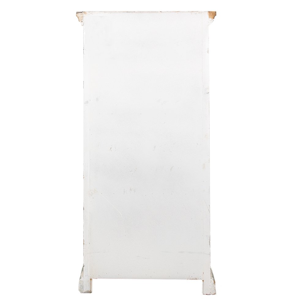 Wandkast Wit Bruin, Hout 76x38x151 cm