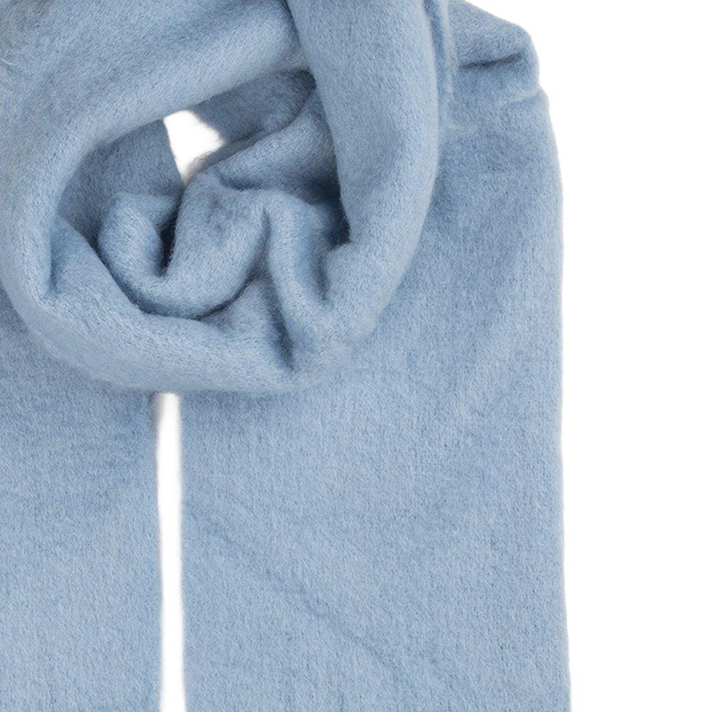 Wintersjaal Dames 40x190 cm Blauw Textiel
