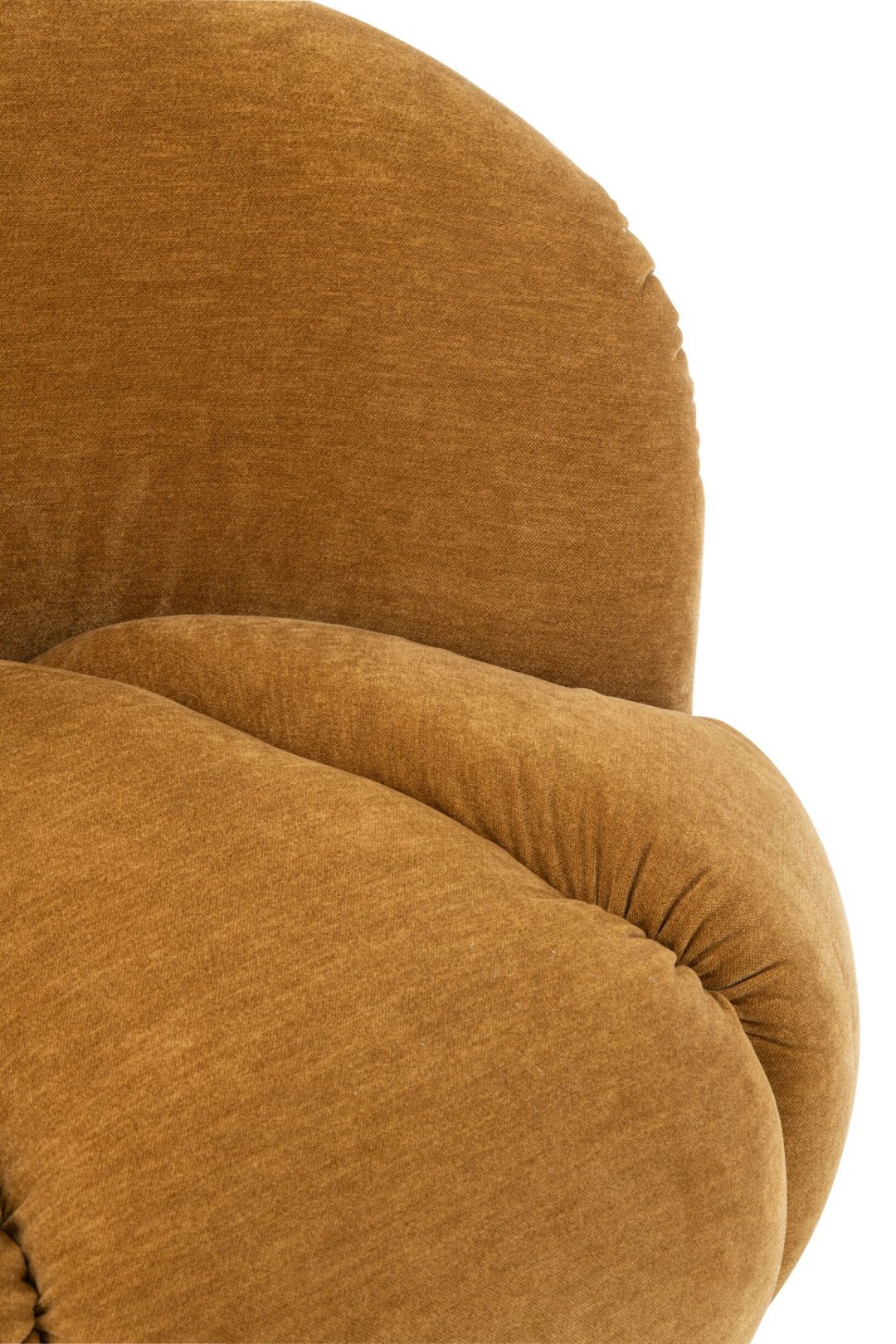 J-Line Draaibare fauteuil - multiplex/stof - mosterdgeel