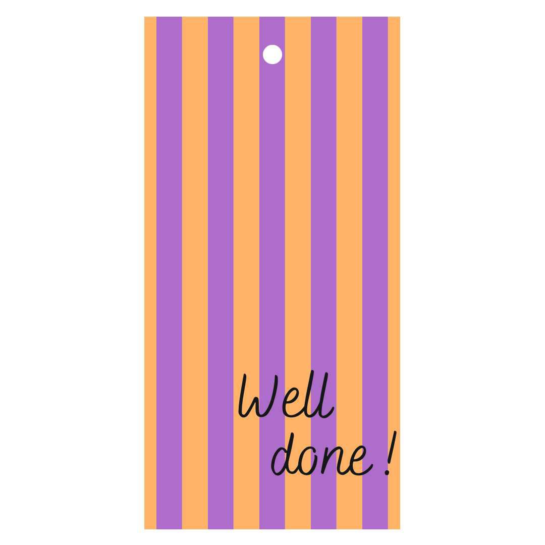 Cadeaukaartje - "Wel done" - 20 Stuks