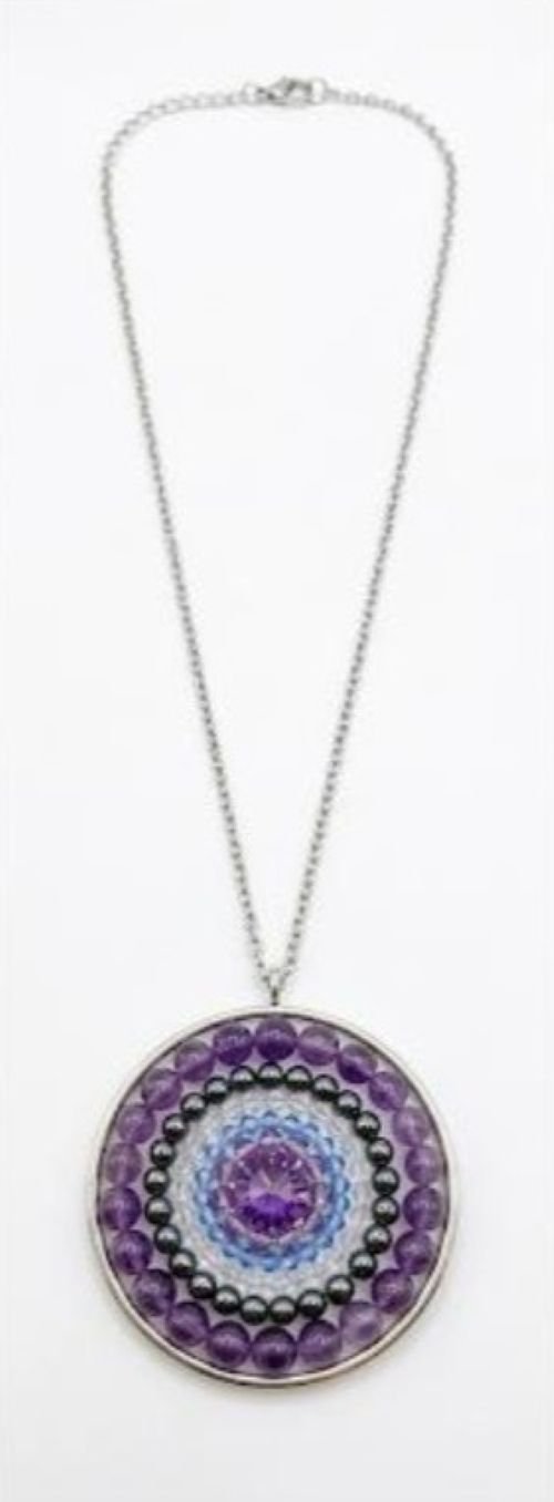 Mandala ketting Amethist