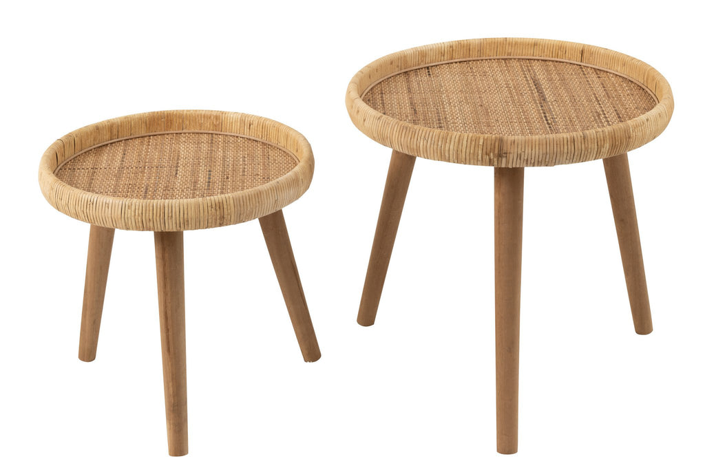 J-Line tafel Lurne - hout - naturel