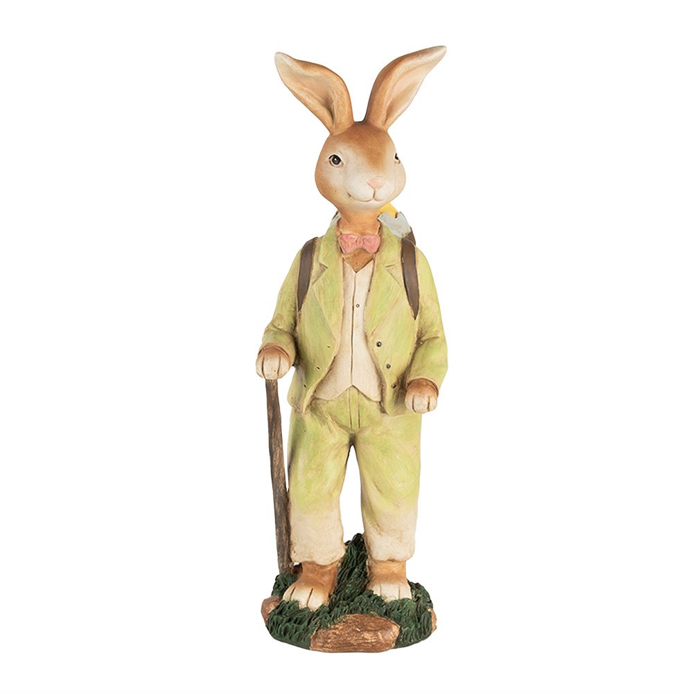 Decoratie Beeld 32 cm Bruin Groen Kunststof