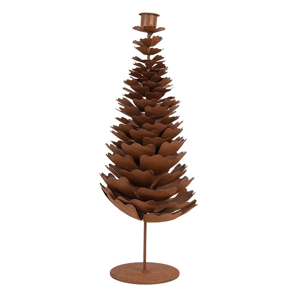 Kandelaar Kerstboom Bruin Metaal