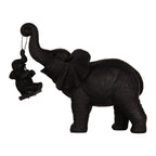 Beeld Olifant 20x8x18 cm Zwart Kunststof