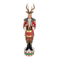 Kerstdecoratie Beeld Hert 25x22x82 cm Bruin Kunststof
