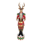 Kerstdecoratie Beeld Hert 25x22x82 cm Bruin Kunststof