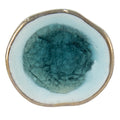 Deurknop Ø 4 cm turquoise keramiek meubelknop
