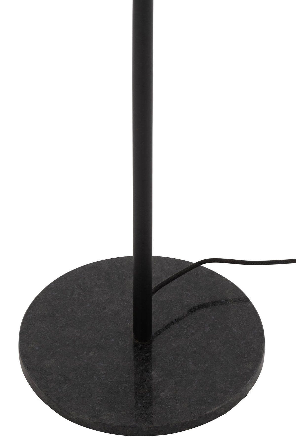 J-Line vloerlamp - metaal/marmer - zwart