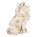 Decoratie Beeld Leeuw 50x30x62 cm Beige Keramiek