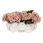 Decoratie Beeld Katten 27x16x10 cm Grijs Keramiek