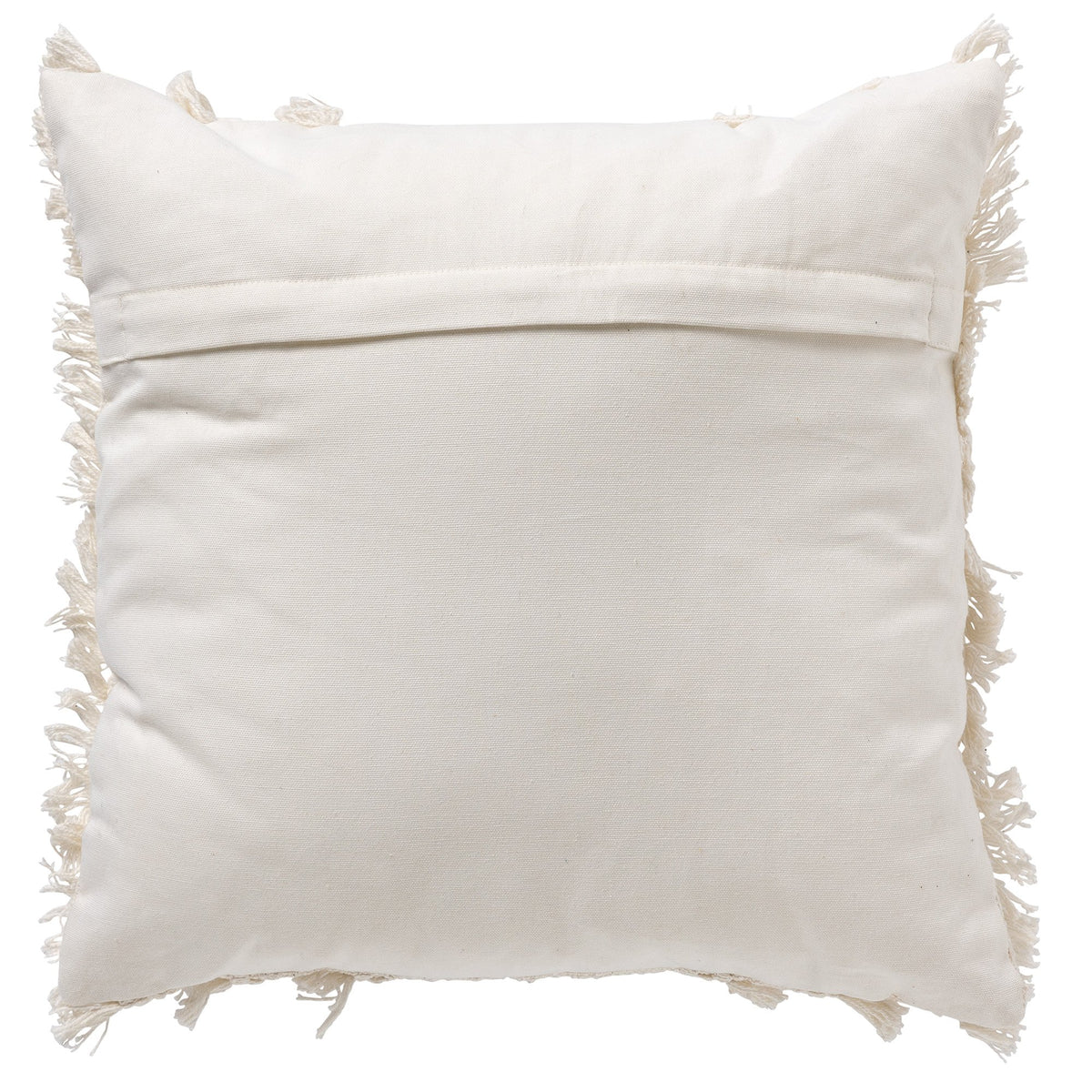 Dutch Decor Fara - Kussen 45x45 cm - 100% katoen - Sneeuwwitje - Wit