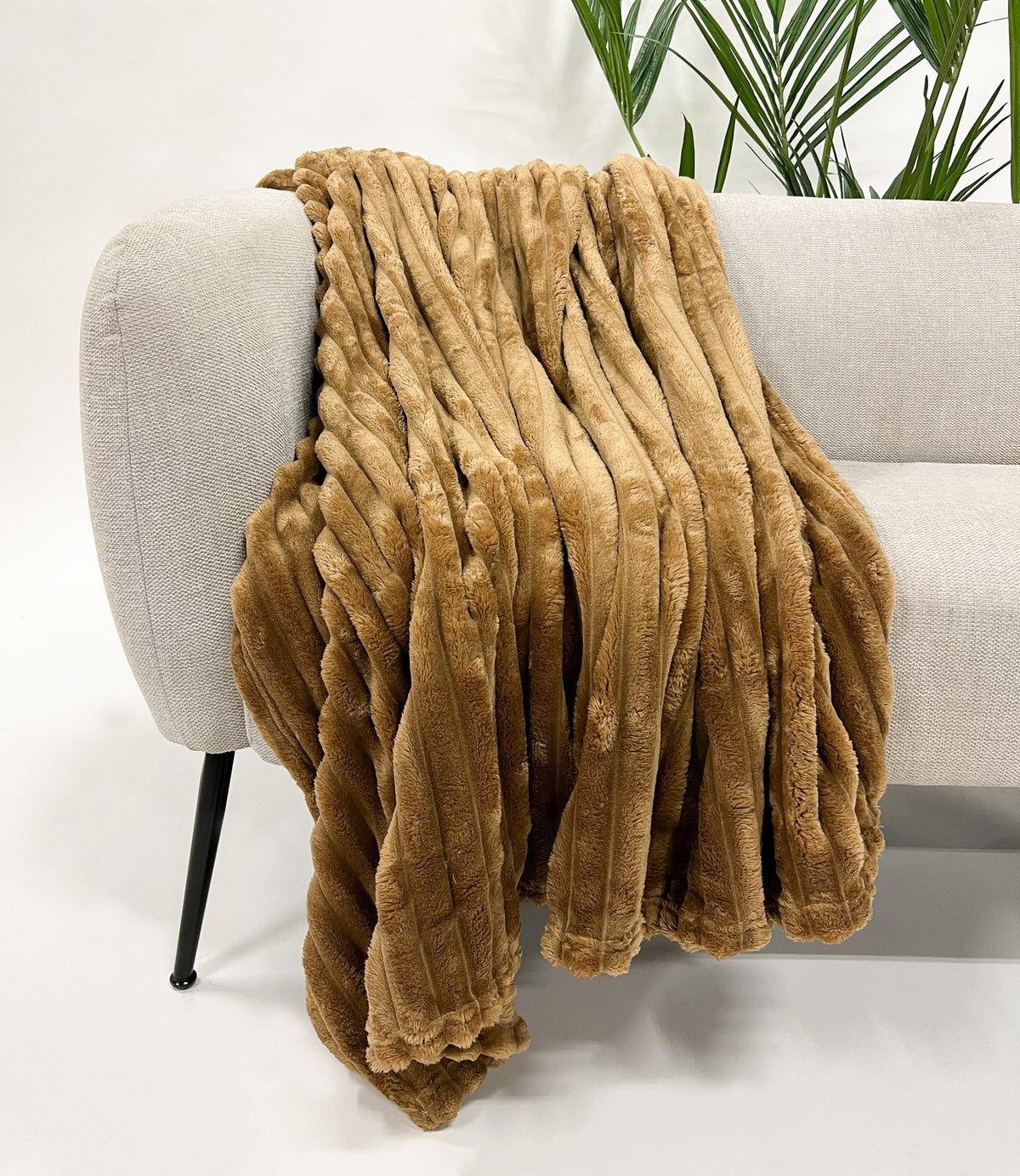 Dutch Decor Ricky - Plaid 150x200 cm - Tabaksbruin - Bruin