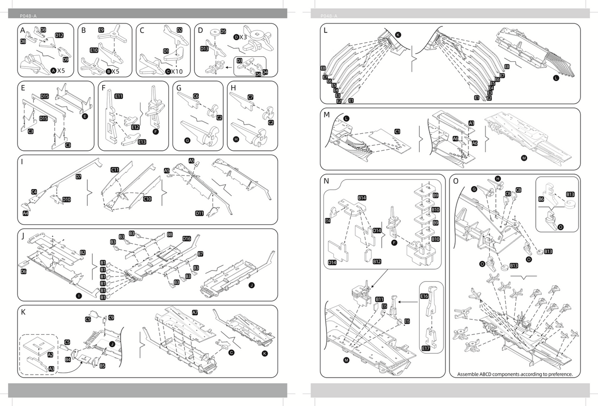 Bouwpakket DIY eD Puzzel Vliegdekschip van hout